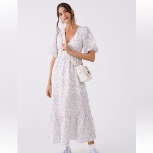 Kiss The Sky Farah Floral Midi Dress